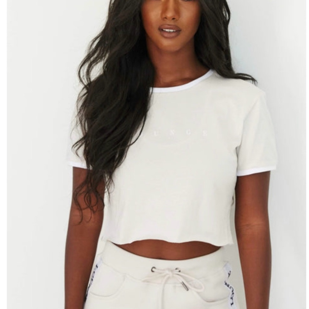 Elegant Cream Crop Top